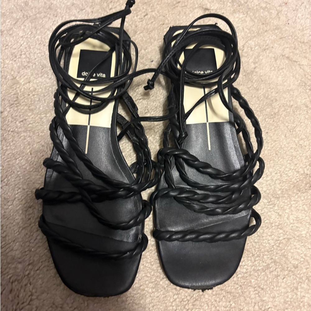Dolce Vita Black Women's Strappy Sandals